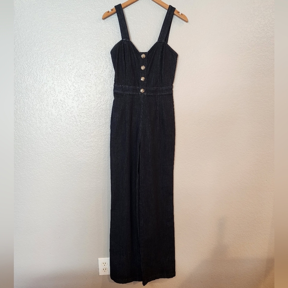 Express Denim Jumpsuit - Picture 2 of 9
